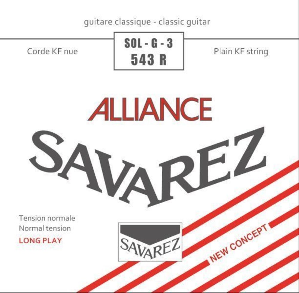 Savarez 543R Alliance HT Classic G3 diskantsträng, normal tension