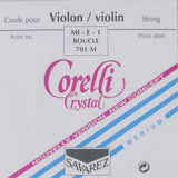 Corelli New Crystal 701M E-sträng för fiol, ögla, medium