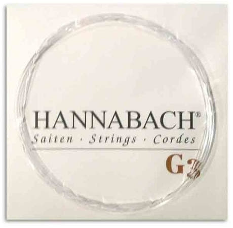 Hannabach 890 1/8 G3 blank sträng till barngitarr, medium spänning