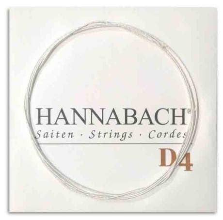 Hannabach 890 1/8 D4 Bas-sträng till barngitarr, medium tension