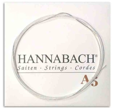 Hannabach 890 1/8 A5 bassträng för barngitarr, medium tension