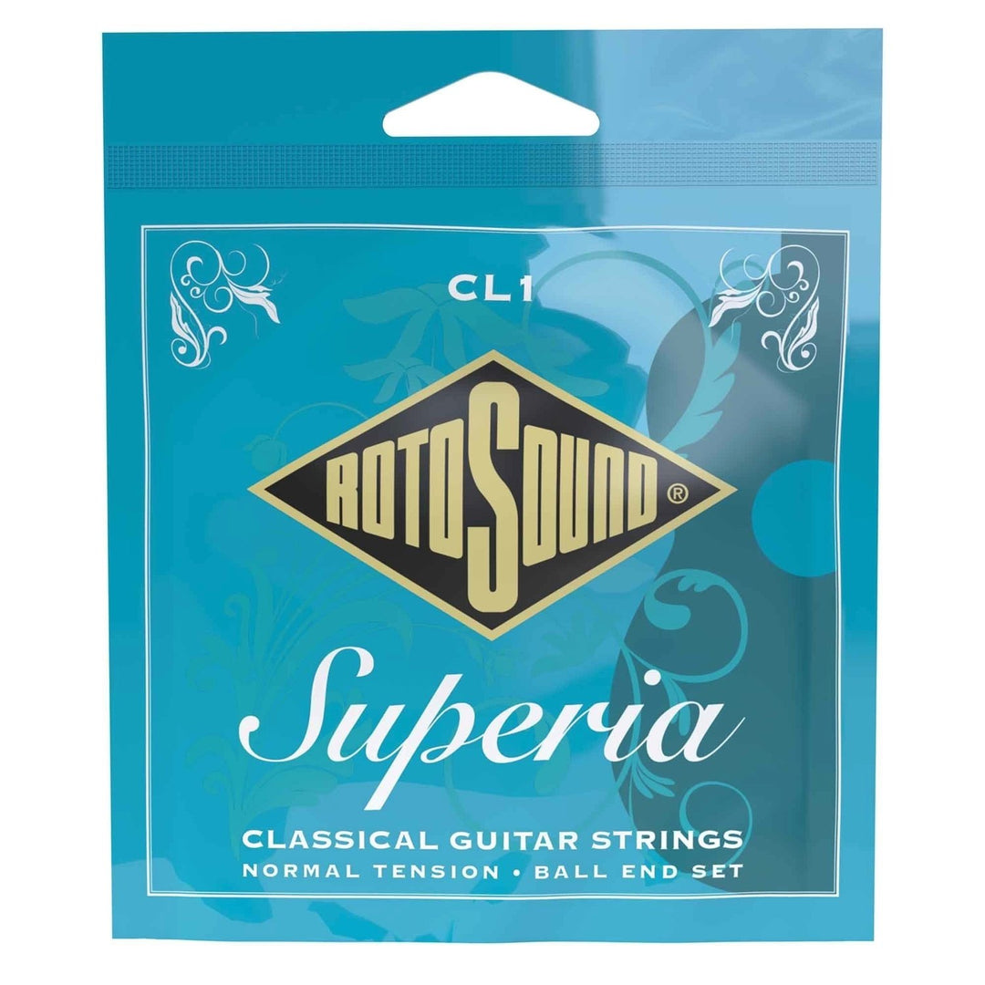 Rotosound-strängar för klassisk gitarr Superia CL1 – set CL1 normal ball end (CL1)