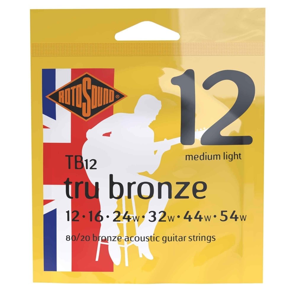 Rotosound Tru Bronze TB12 westerngitarrsträngar 12-54