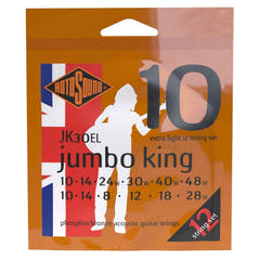 Rotosound strängar för akustiska Gitarrer Jumbo King - set 12-strängat Extra Light 10-48 (JK30EL)