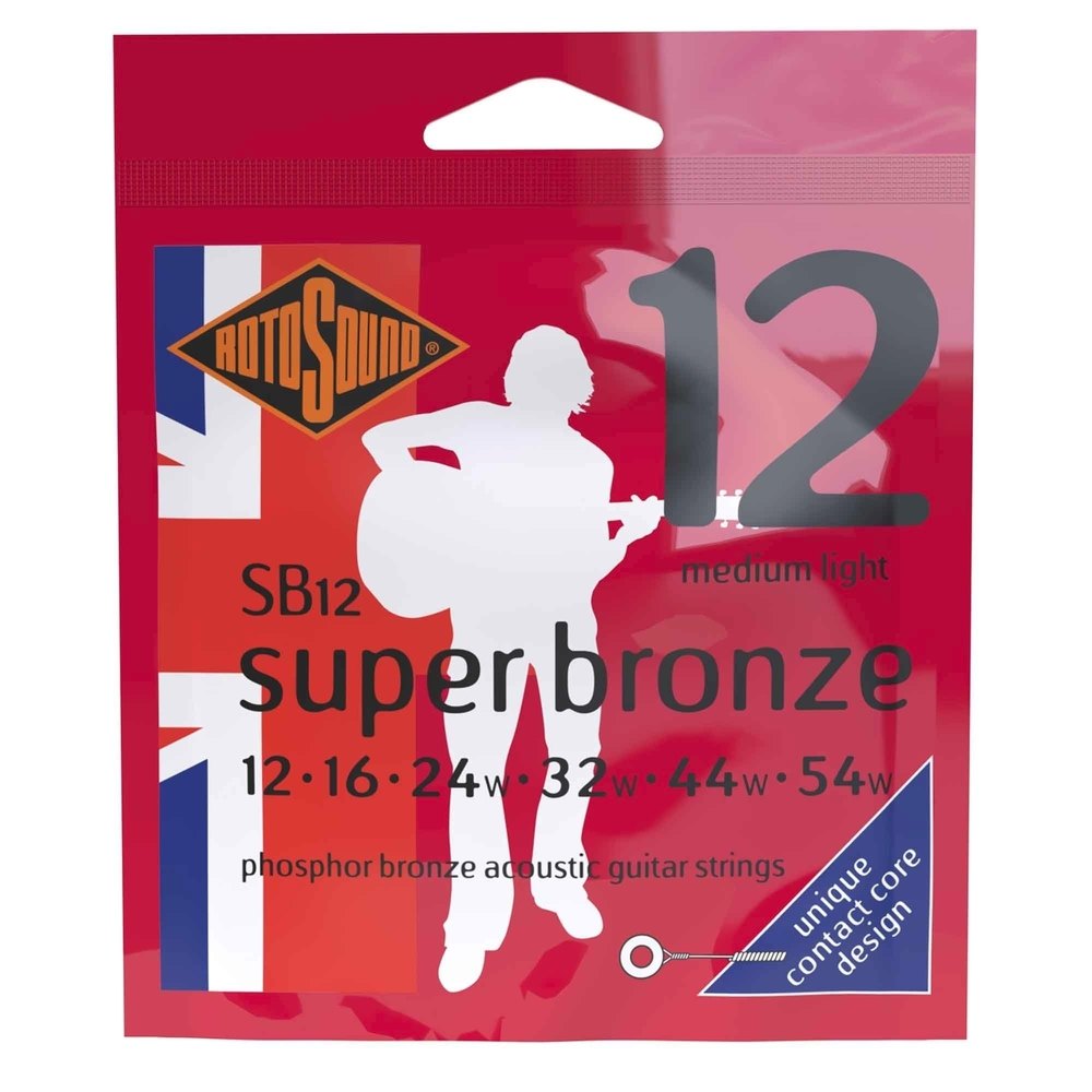 Rotosound Super Bronze SB12 western gitarrsträngar 12-54