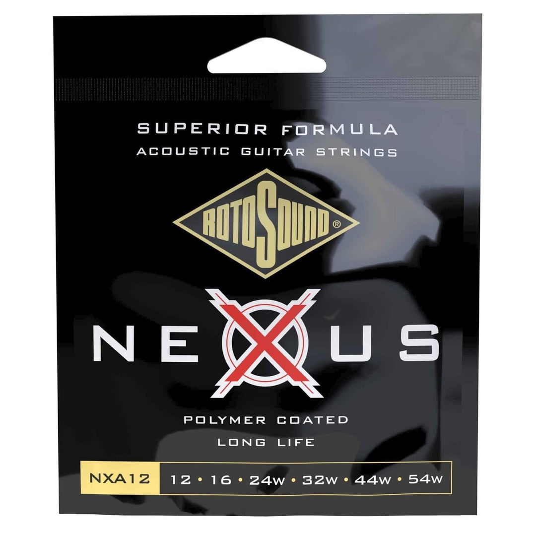 Rotosound strängar för akustisk Gitarrer Nexus Coated - Set Medium Light 12-54 (NXA12)