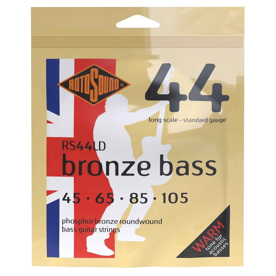 Rotosound strängar för akustisk bas Bronze Bass 44 - set 4-strängat Standard 45-105 (RS44LD)