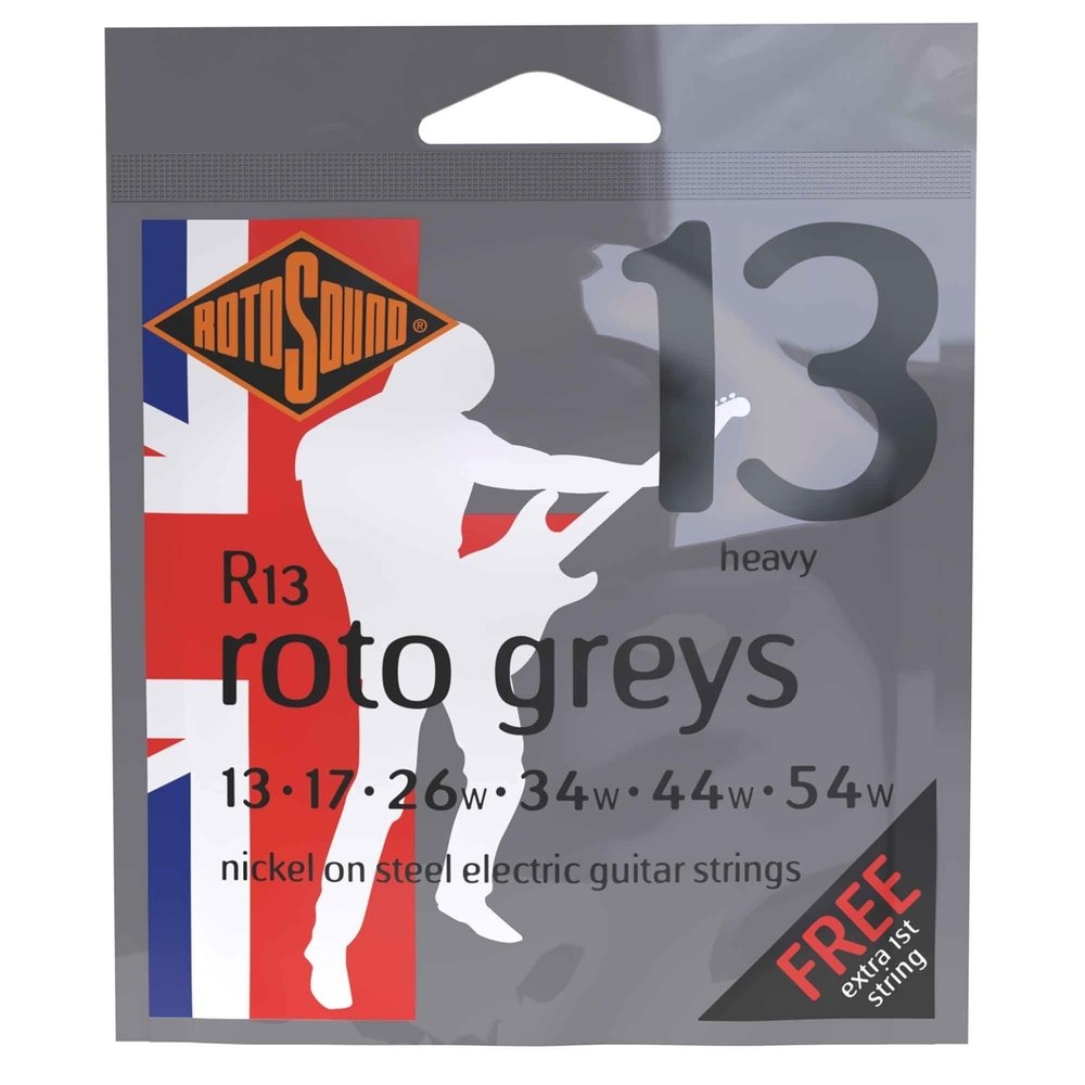 Rotosound Roto Greys R13 elgitarrsträngar 13-54