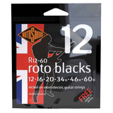 Rotosound Roto Blacks R12-60 elgitarrsträngar 12-60