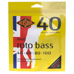 Rotosound E-bass-strängar Roto Bass - set 4-strängad Nickel Medium 40-100 (RB40)