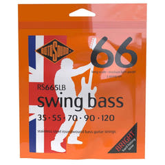 Rotosound elbassträngar Swing Bass 66 - set för 5-strängad rostfritt stål Medium-Light 35-120 (RS665LB)