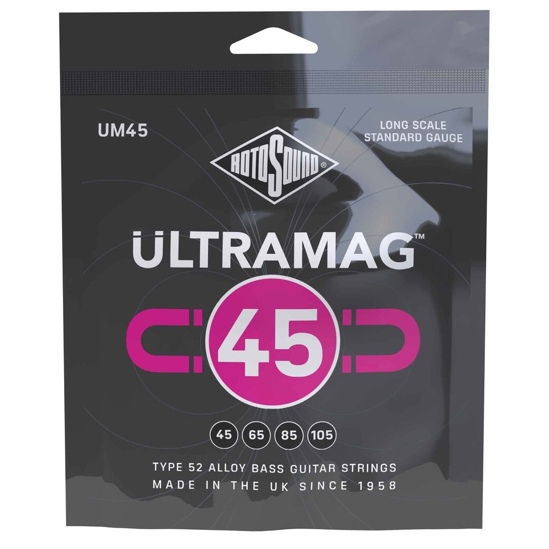 Rotosound elbassträngar Ultramag - set 4-strängar Standard 45-105 (UM45)
