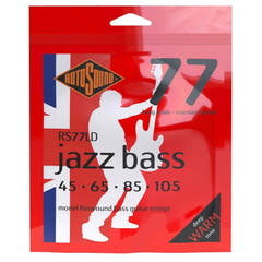Rotosound Jazz Bass-strängar Jazz Bass 77 - set 4-strängat Flatwound Standard 45-105 (RS77LD)