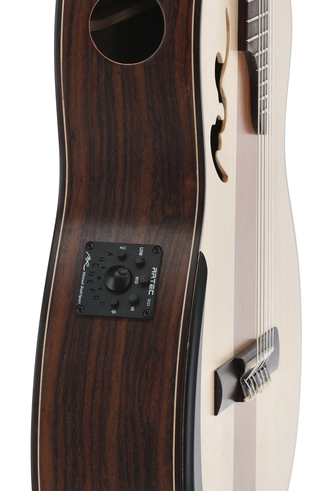 Manuel Rodriguez elektroakustisk Café Cortado Cutaway - indisk rosenträ (satin)