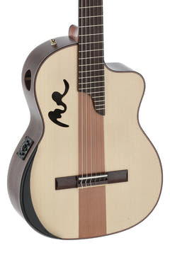 Manuel Rodriguez elektroakustisk Café Cortado Cutaway - indisk rosenträ (satin)