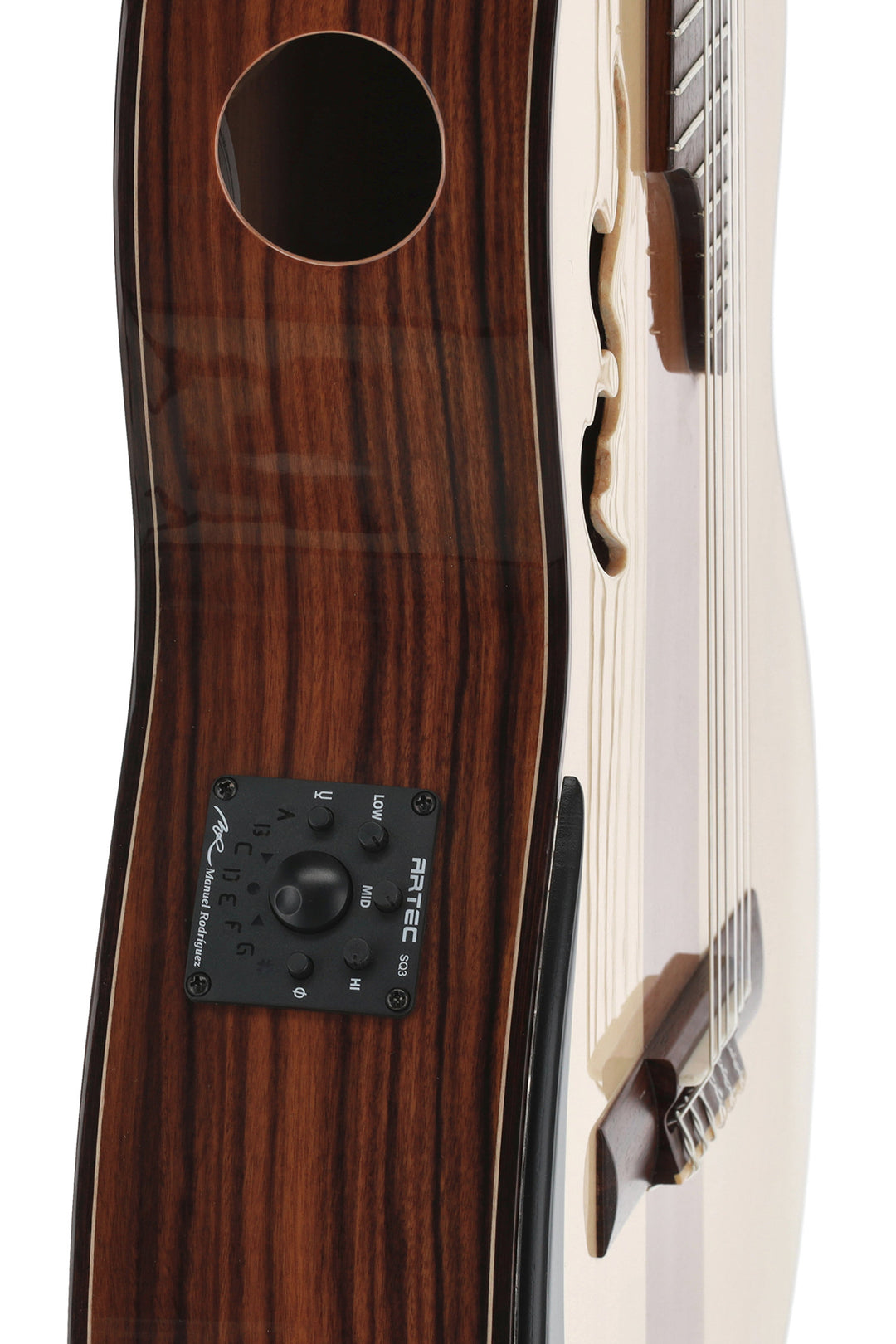 Manuel Rodriguez elektroakustisk Café Cortado Cutaway - Santos Rosewood (högblank)