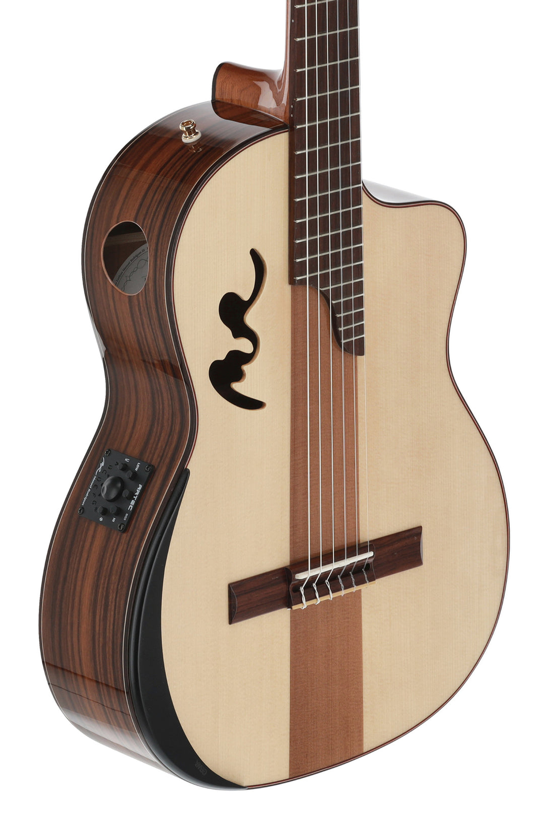 Manuel Rodriguez elektroakustisk Café Cortado Cutaway - Santos Rosewood (högblank)