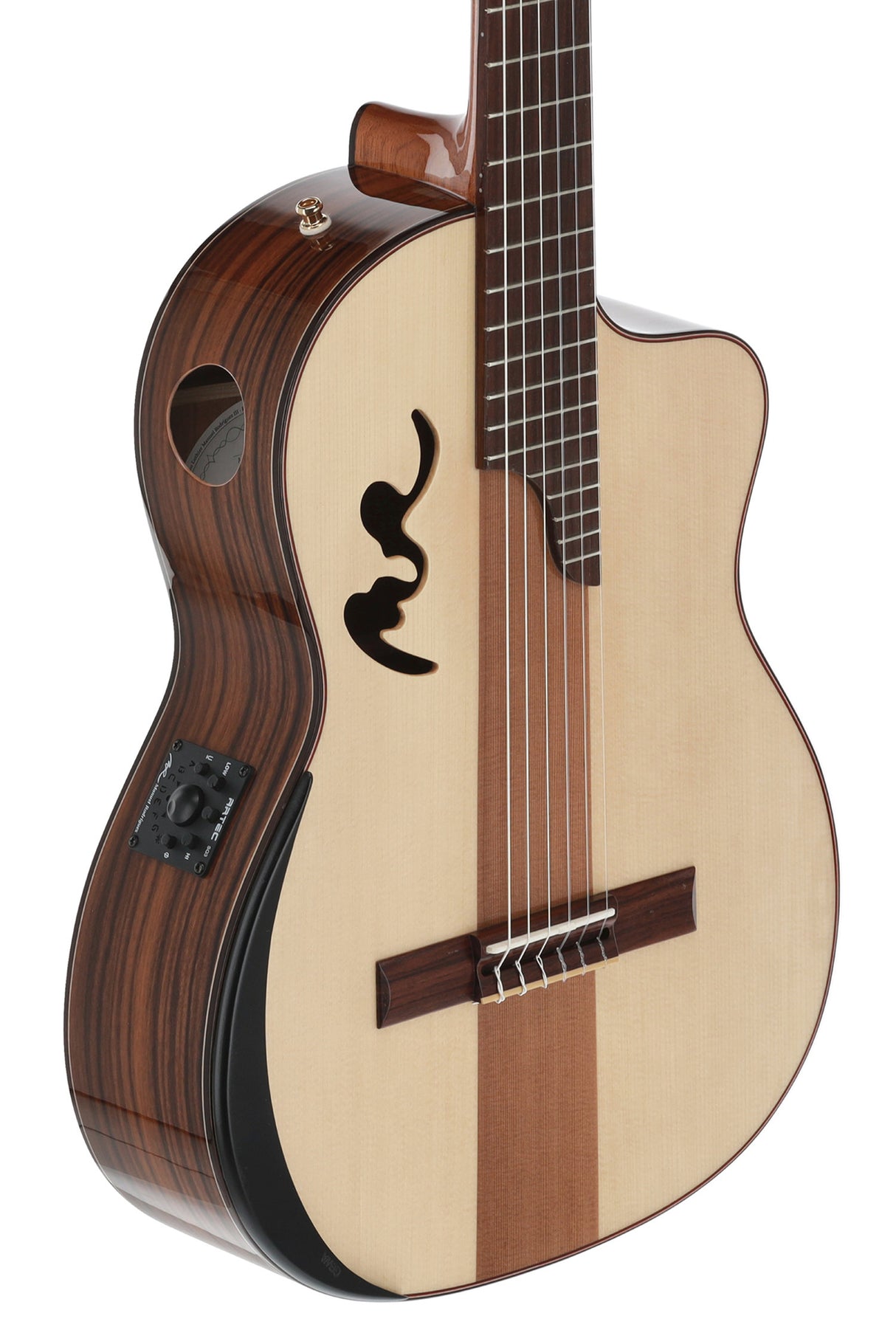 Manuel Rodriguez elektroakustisk Café Cortado Cutaway - Santos Rosewood (högblank)