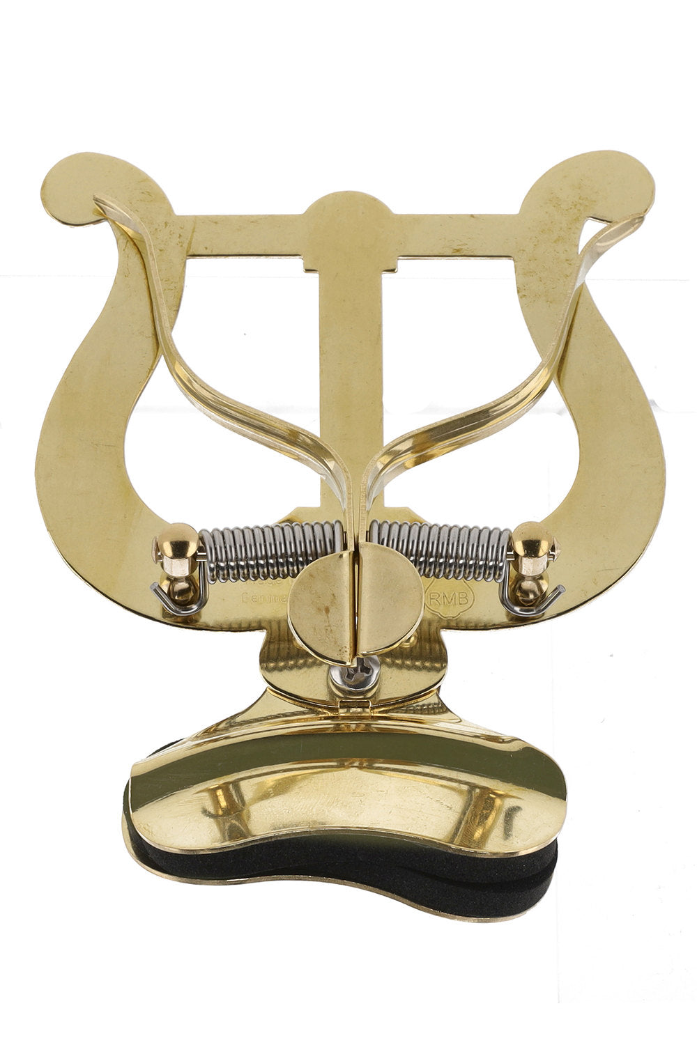 GEWA lyra för trumpet, stor, gul mässing, klämma för tratten