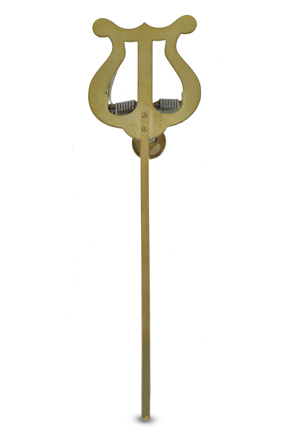GEWA lyra, liten, gul mässing, 1 notklämma, skaft 14 cm