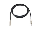 Jackkabel 3,5 mm minijack stereo hane till 3,5 mm minijack stereo hona - 3 meter