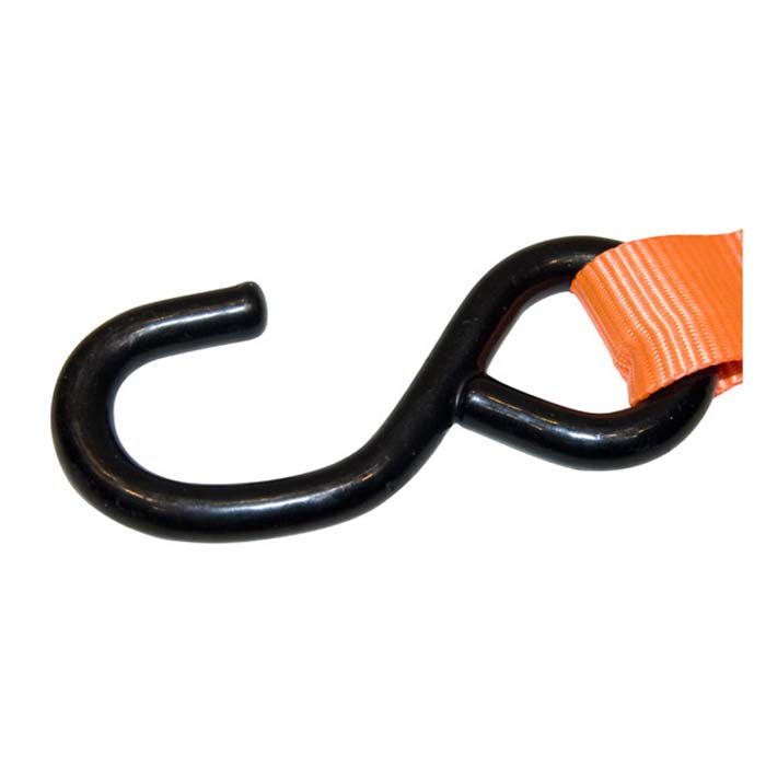 Bagagerem 500 cm 25 mm med klickspänne, 2 krokar TüV/GS