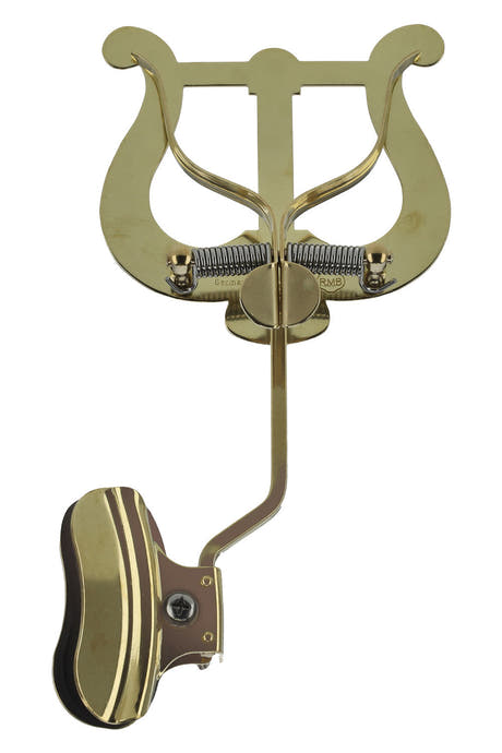 GEWA lyra till trombon, stor, mässing, klämma till tratten