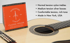 Augustine strängar för klassisk gitarr Classic Label - set Classic Red (normal/medium)