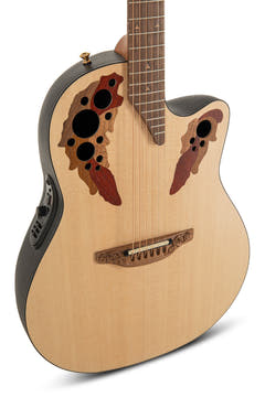 Ovation E-akustisk Gitarrer Pro Series Elite USA - Natural Satin (1768-4S-G)