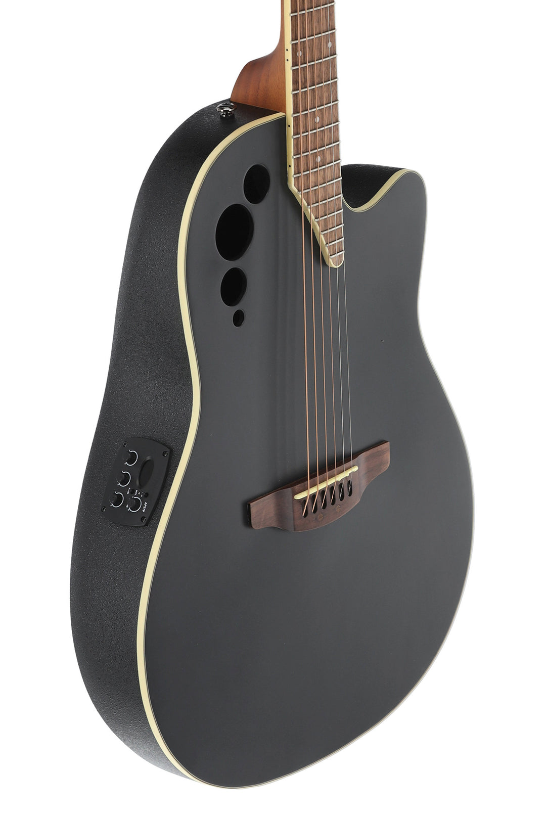 Applause E-akustisk Gitarrer AE44II Mid Cutaway - Svart satin (AE44-5S)