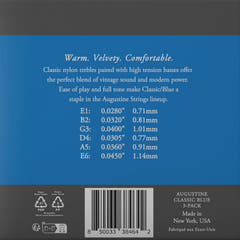 Augustine strängar för klassisk Gitarrer Classic Label - 3 x set Classic blå (normal/hög)