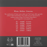 Augustine strängar för klassisk Gitarrer Classic Label - 3 x set Classic röd (normal/medel)