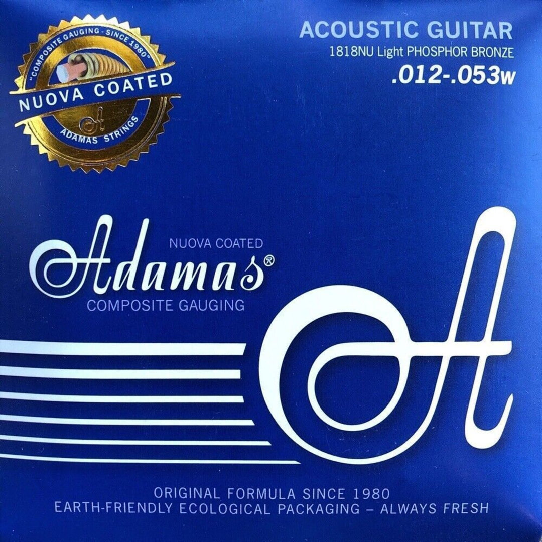 Adamas strängar för akustiska Gitarrer Nuova phosphor bronze coated - Light .012-.053 (1818NU)