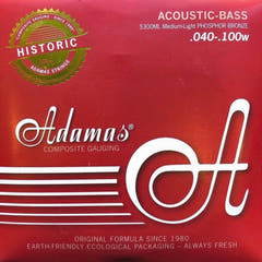 Adamas Strängar för akustisk bas Phosphor Bronze - Set 4-string med-light (5300ML)