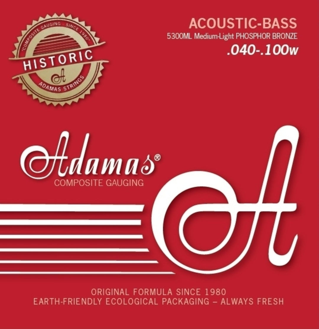 Adamas Strängar för akustisk bas Phosphor Bronze - Set 4-string med-light (5300ML)