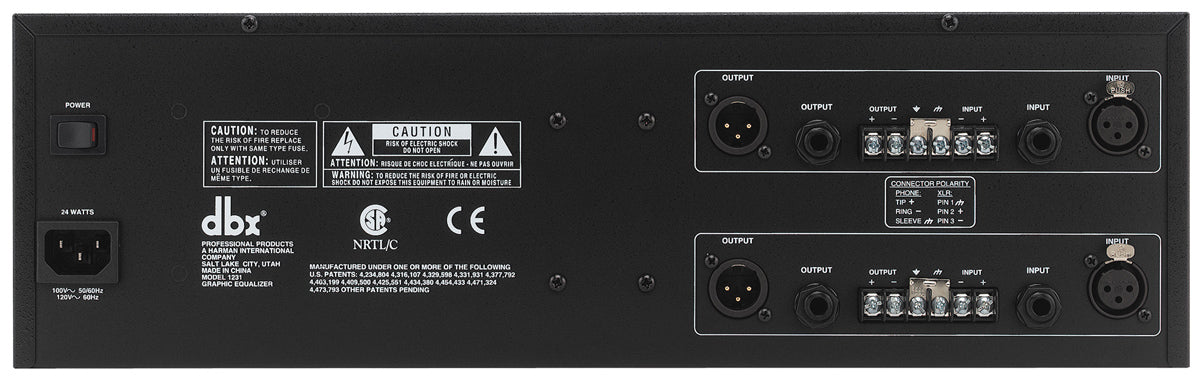 dbx 1231 2x 31-bands grafisk equalizer
