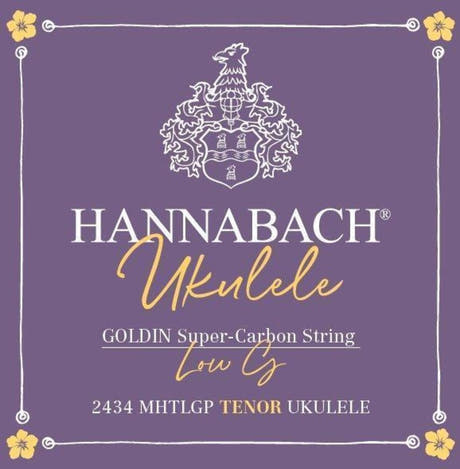 Hannabach 2434MHTLG låg G4-sträng till tenorukulele, kolfiber