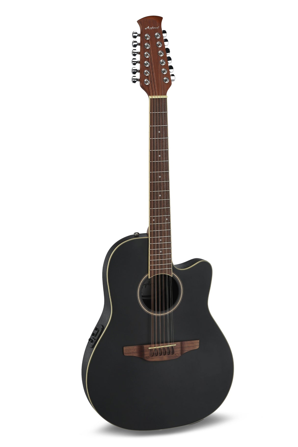 Applause E-akustisk Gitarrer AB2412II Mid Cutaway 12-strängad - Svart satin (AB2412II-5S)
