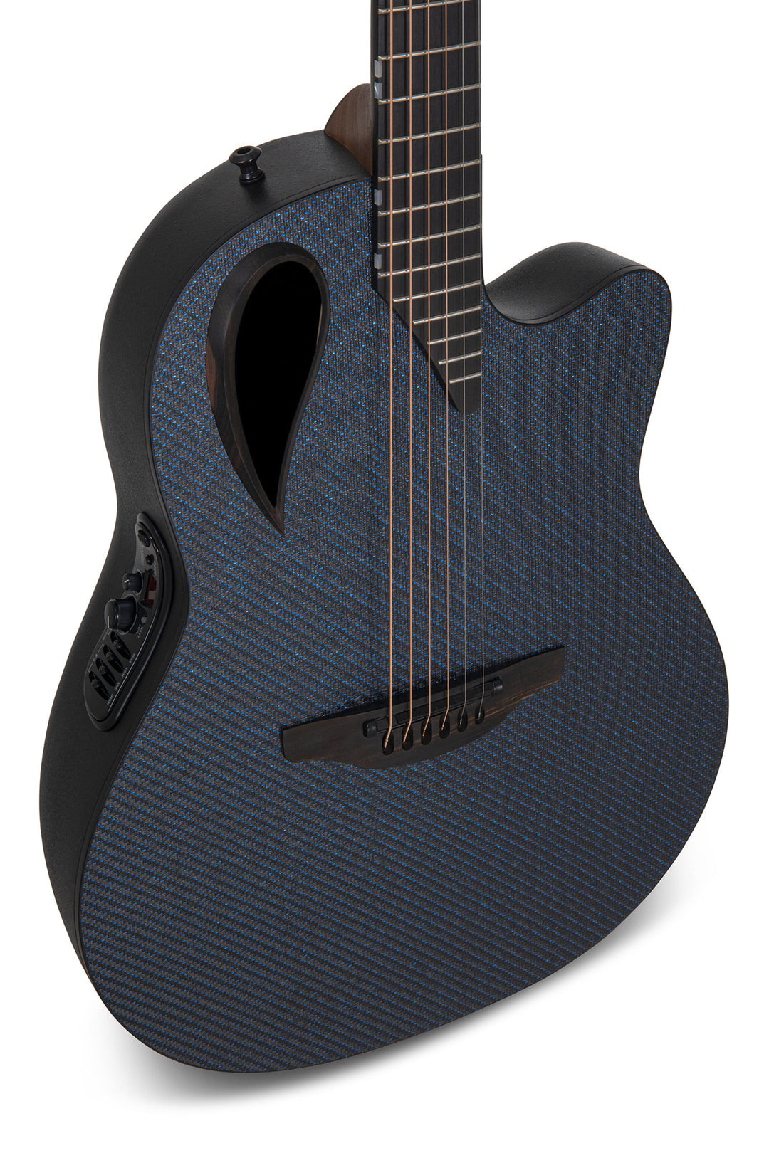 Adamas E-akustiska Gitarrer Adamas MD80-NWT Mid-Depth Contour Cutaway - NWT Blue Reflection (MD80-8R-G)