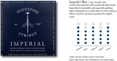 Augustine strängar för klassisk gitarr Imperial Crystal Nylon medium - Set Imperial Blue (medium/high)