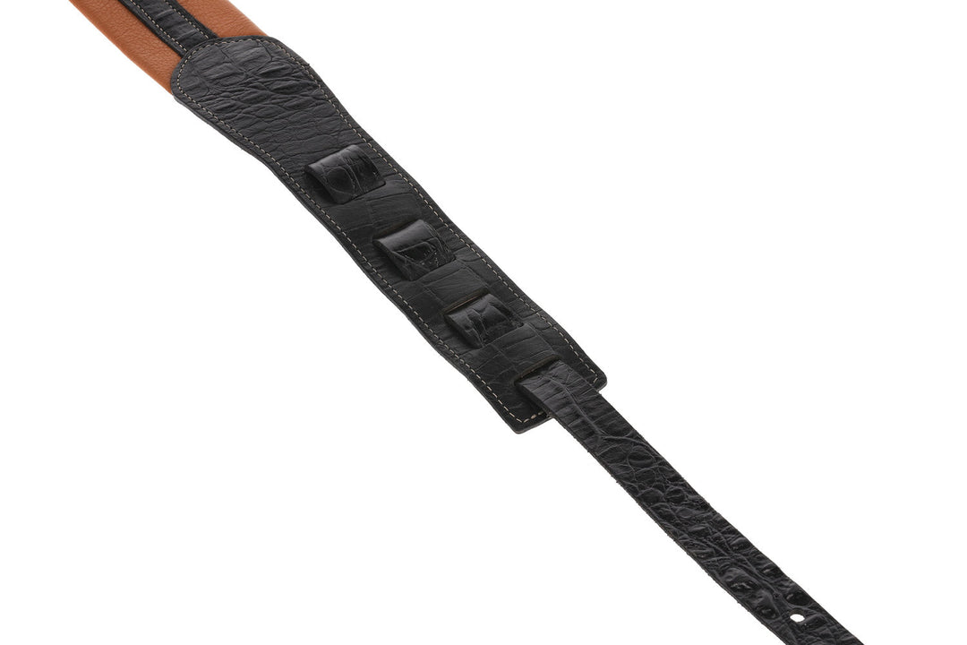 GEWA Gitarrer-remmar Prestige 65 vadderad Security Locks - dry sand/black