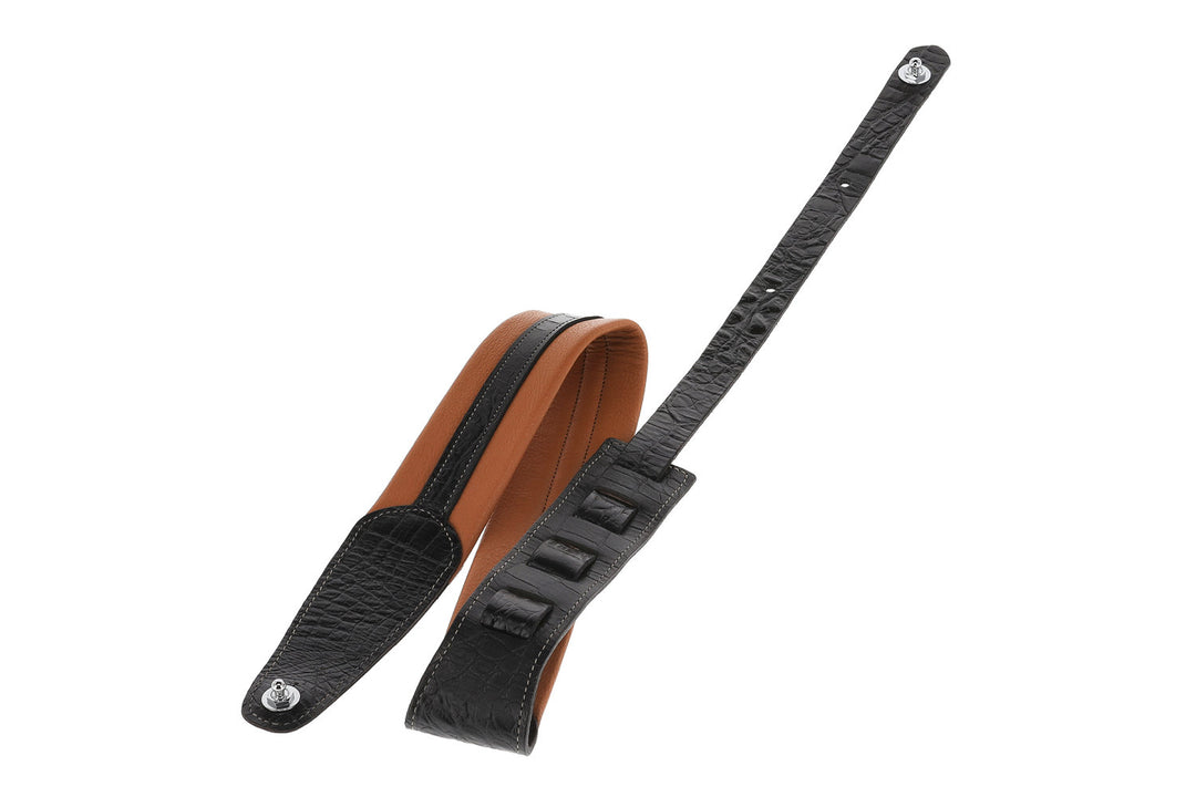 GEWA Gitarrer-remmar Prestige 65 vadderad Security Locks - dry sand/black