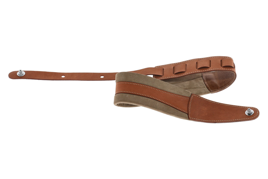 GEWA Gitarrer-remmar Prestige 85 vadderade Security Locks - dry sand/brun