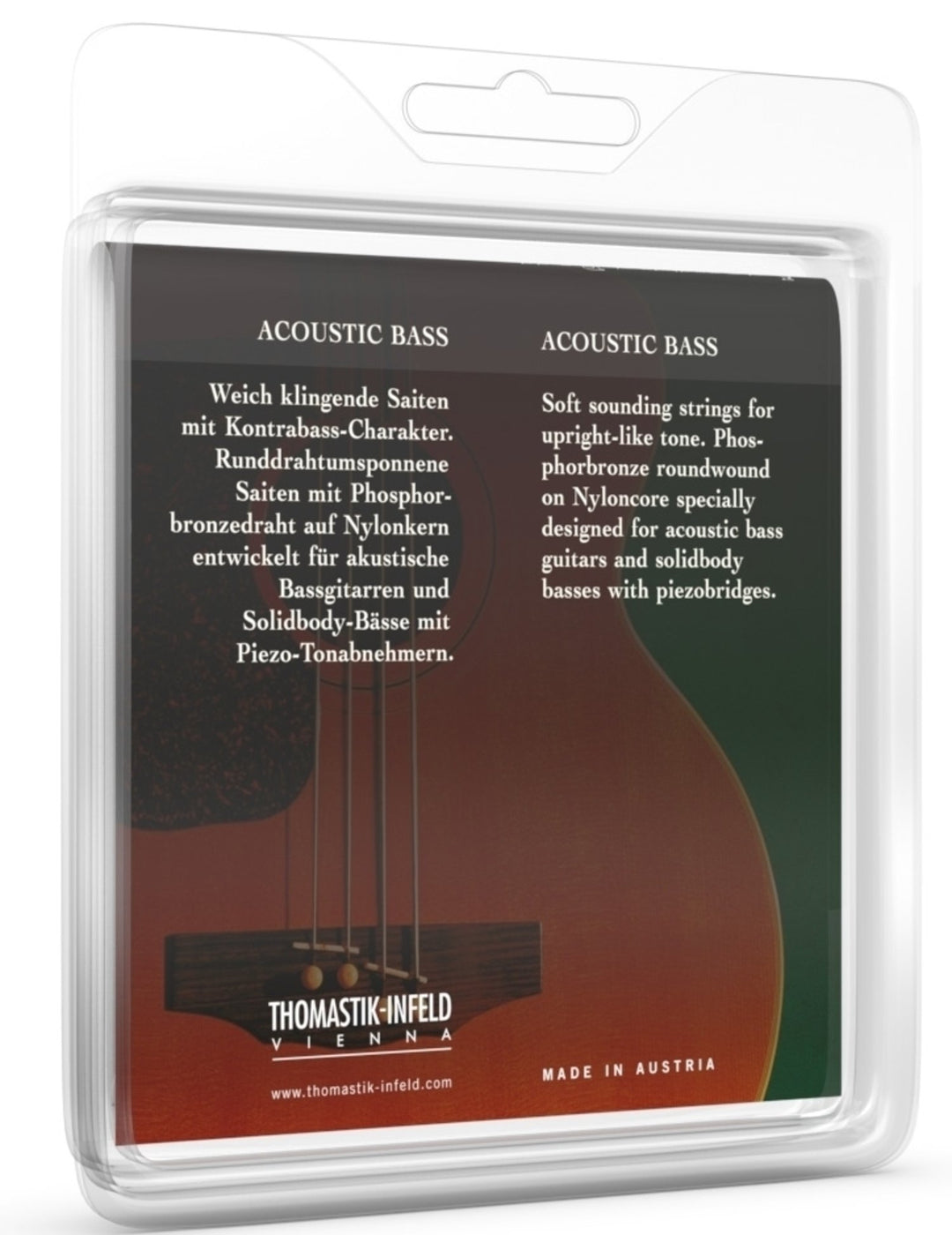 Thomastik-Infeld strängar för akustisk bas Phosphor Bronze - Set (4-strängad)