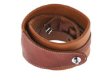 GEWA Gitarrer-remmar Prestige 65 vadderad Security Locks - dry sand/brown