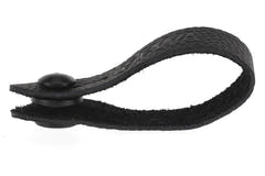 GEWA Tie Strap ögla för gitarrrem, läder, svart