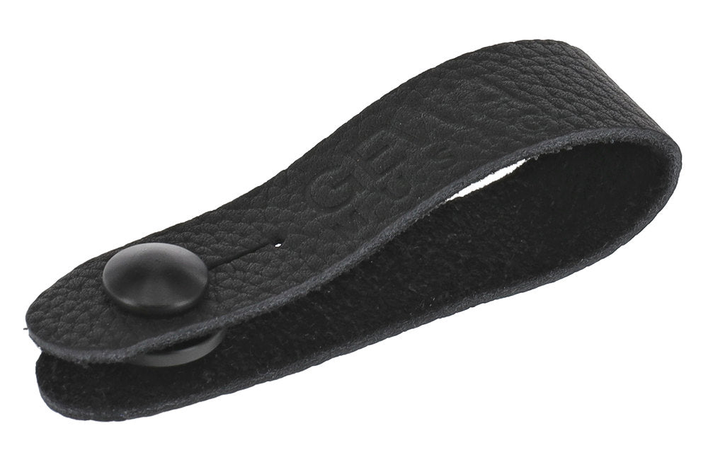 GEWA Tie Strap ögla för gitarrrem, läder, svart