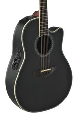 Ovation E-Acoustic Guitar Pro Series Custom Balladeer Deep Contour – Black (2762BL-5-G)
