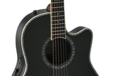 Ovation E-Acoustic Guitar Pro Series Custom Balladeer Deep Contour – Black (2762BL-5-G)