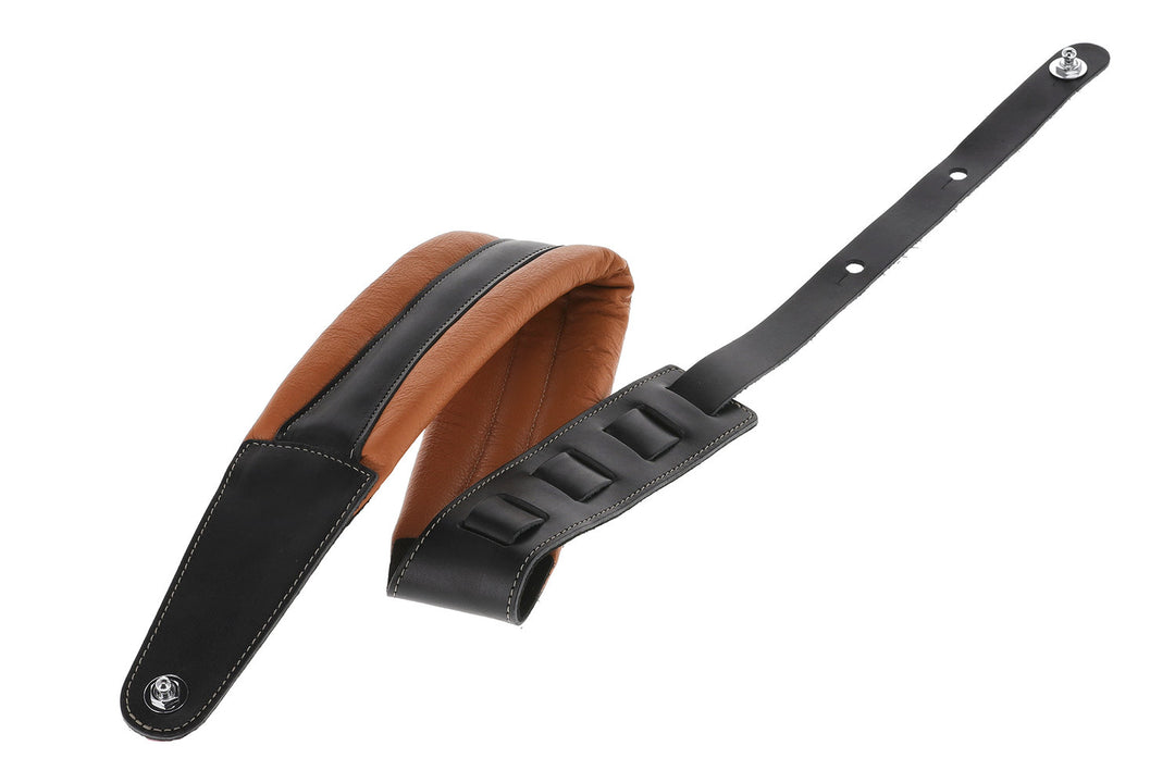 GEWA Gitarrer-remmar Prestige 85 vadderade Security Locks - dry sand/svart
